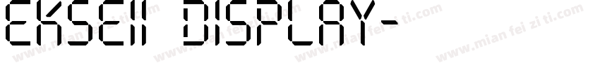EKseII Display字体转换
